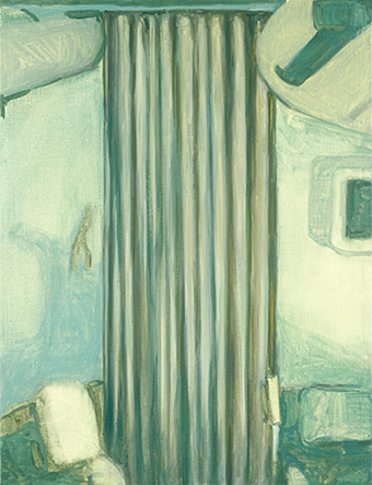 Curtain #1, painting of Guy Van Bossche