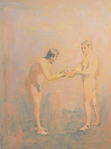 Applause towards Applause, painting of Guy Van Bossche